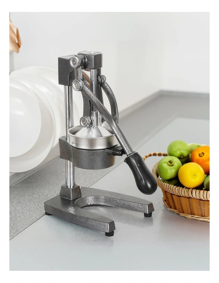 SOGA 2 Pack Commercial Cast Iron Manual Citrus Juicers - Grey image 4