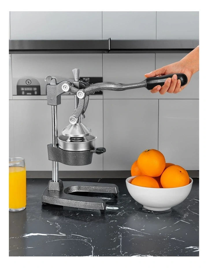 SOGA 2 Pack Commercial Cast Iron Manual Citrus Juicers - Grey image 7