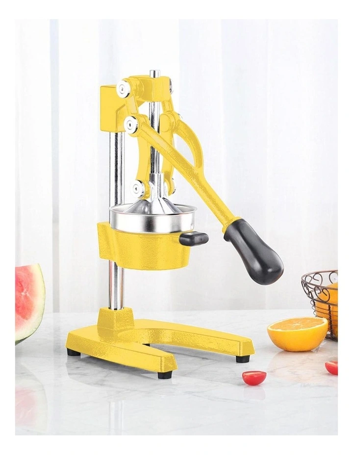 SOGA 2 Pack Commercial Cast Iron Manual Citrus Juicers - Yellow image 2