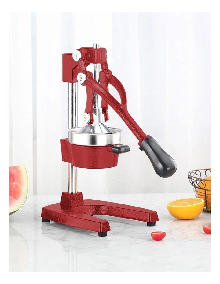 SOGA 2 Pack Commercial Cast Iron Manual Citrus Juicers - Red image 2