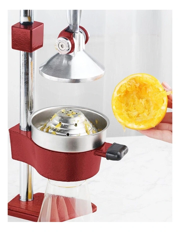 SOGA 2 Pack Commercial Cast Iron Manual Citrus Juicers - Red image 3