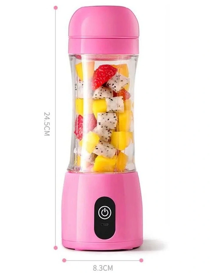 SOGA 380ml USB Rechargeable Mini Juicer - Pink image 2