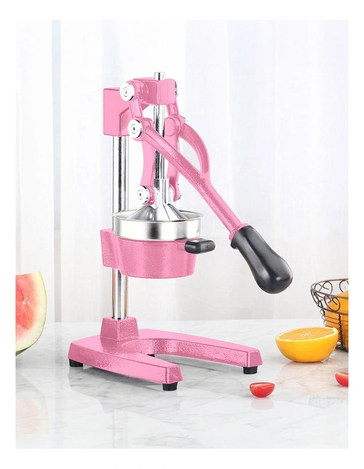 SOGA 2 Pack Commercial Cast Iron Manual Citrus Juicers - Pink image 2