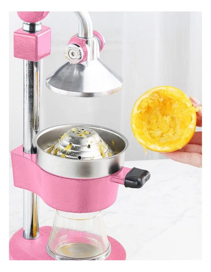 SOGA 2 Pack Commercial Cast Iron Manual Citrus Juicers - Pink image 3
