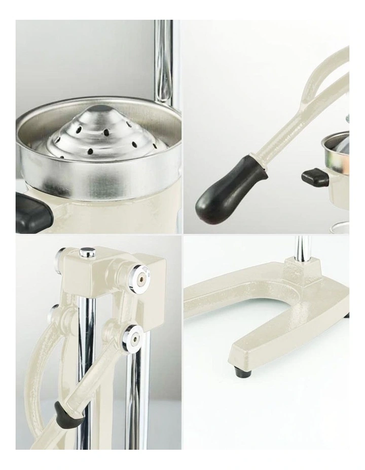 SOGA 2 Pack Commercial Cast Iron Manual Citrus Juicers - White image 4