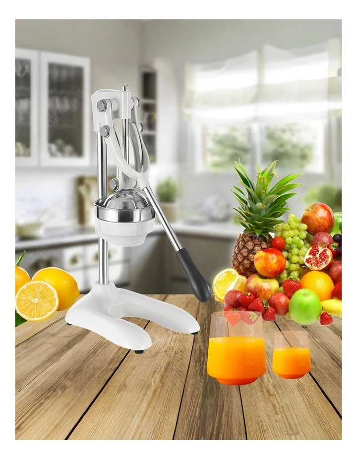 SOGA 2 Pack Stainless Steel Manual Citrus Juicers - White image 2