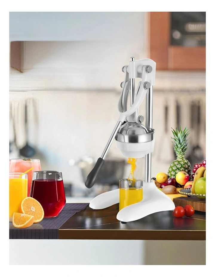 SOGA 2 Pack Stainless Steel Manual Citrus Juicers - White image 4