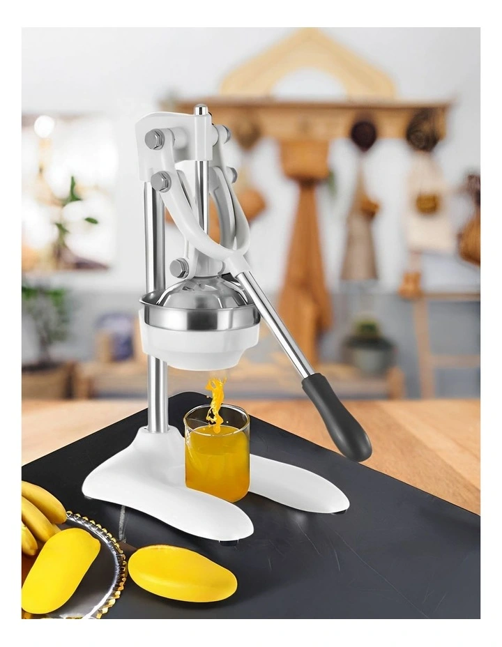 SOGA 2 Pack Stainless Steel Manual Citrus Juicers - White image 5
