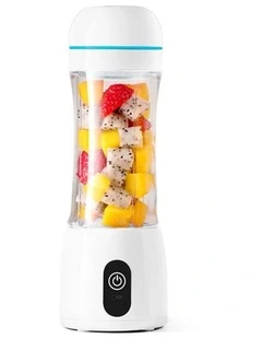 SOGA 2 Pack 380ml USB Rechargeable Mini Juicers - White