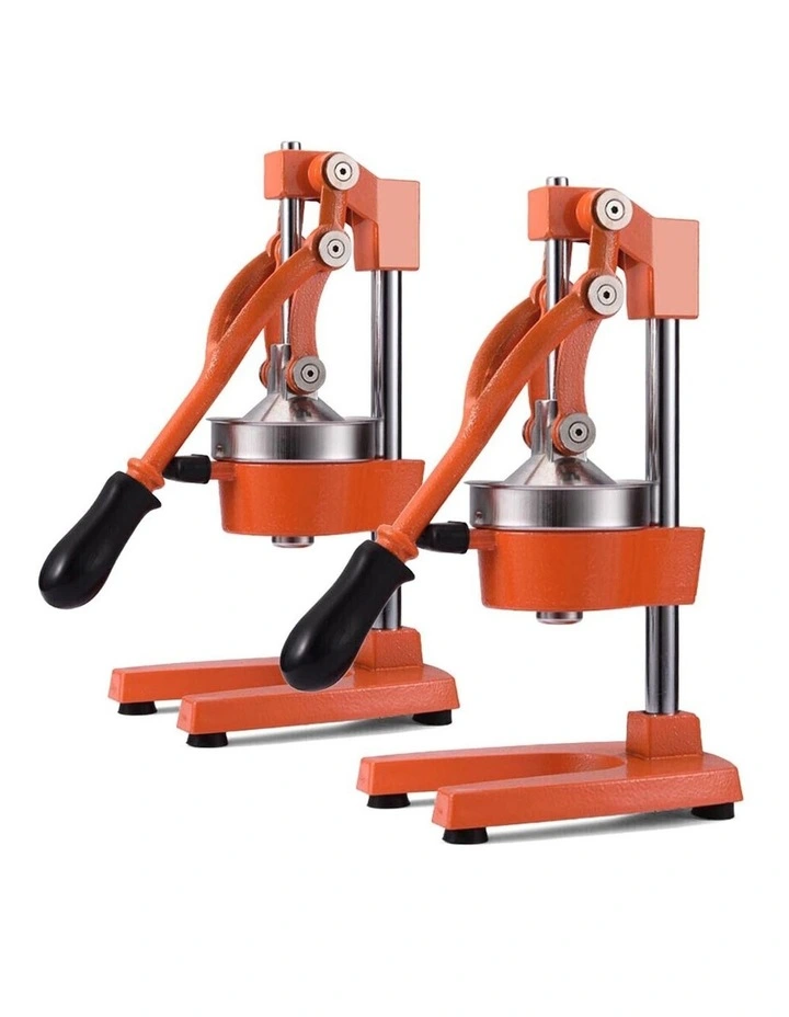 SOGA 2 Pack Commercial Cast Iron Manual Citrus Juicers - Orange image 1