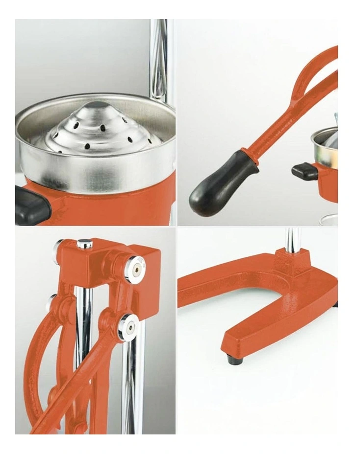 SOGA 2 Pack Commercial Cast Iron Manual Citrus Juicers - Orange image 4
