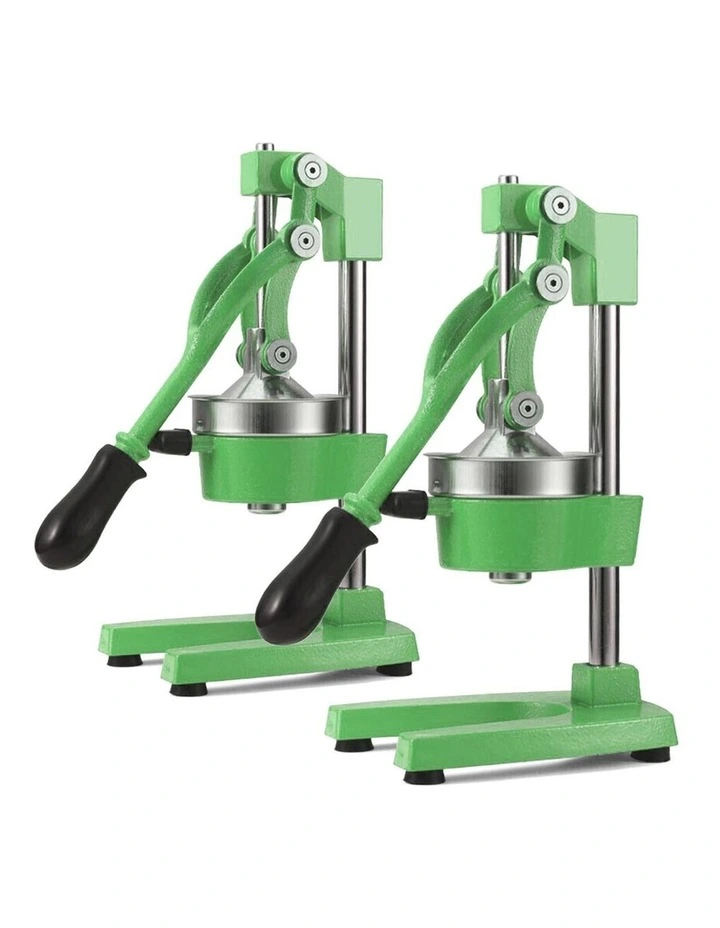 SOGA 2 Pack Commercial Cast Iron Manual Citrus Juicers - Green image 1