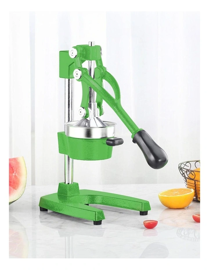 SOGA 2 Pack Commercial Cast Iron Manual Citrus Juicers - Green image 2