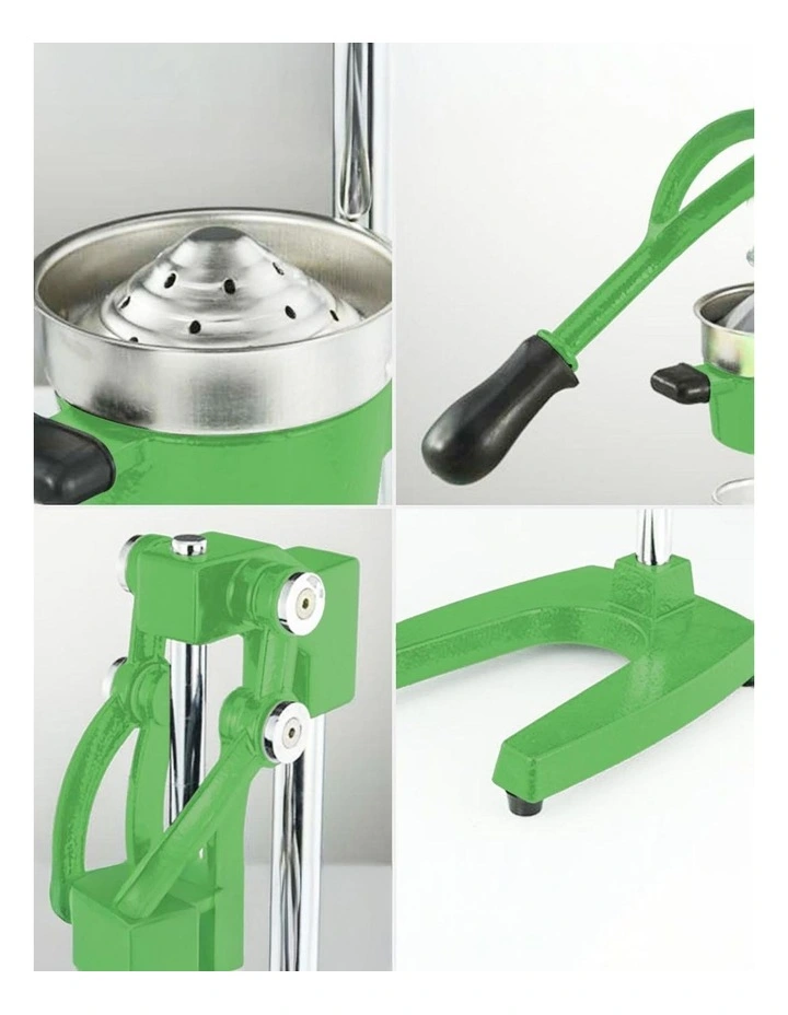 SOGA 2 Pack Commercial Cast Iron Manual Citrus Juicers - Green image 4