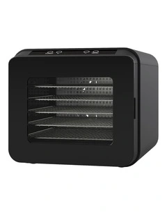 Spector 6-Tray Food Dehydrator Fruit Pet Jerky Dryer Black