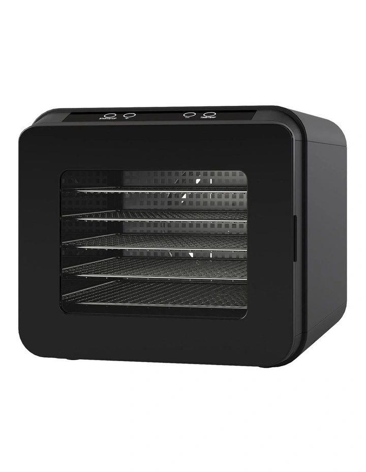 Spector 6-Tray Food Dehydrator Fruit Pet Jerky Dryer Black image 1