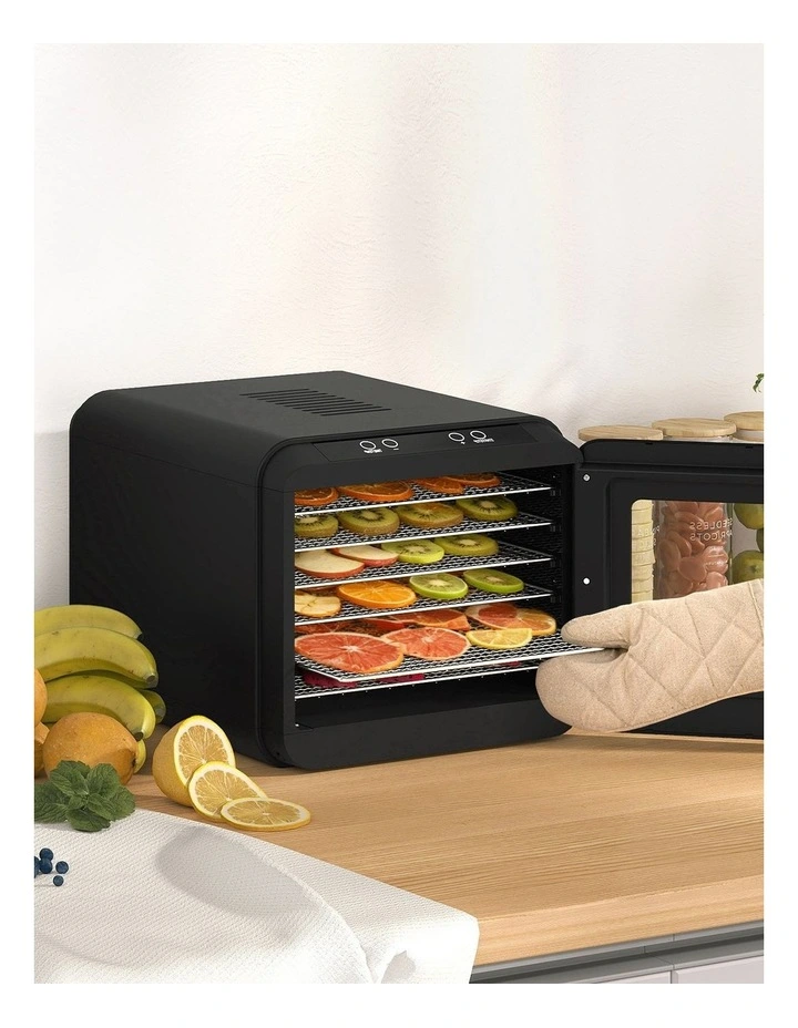 Spector 6-Tray Food Dehydrator Fruit Pet Jerky Dryer Black image 7