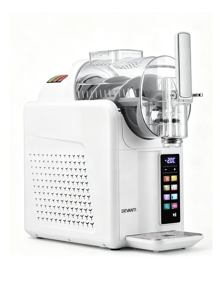 Devanti Slushie Machine 2L Frozen Drink Maker Ice Cream Cocktail Slush Maker White image 2