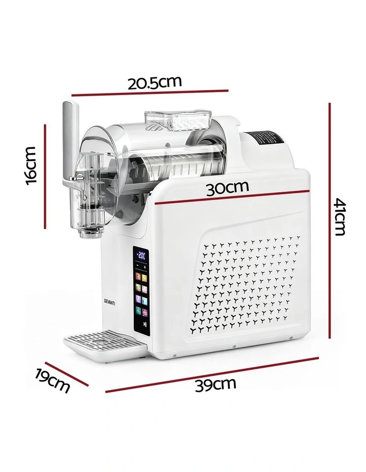 Devanti Slushie Machine 2L Frozen Drink Maker Ice Cream Cocktail Slush Maker White image 3