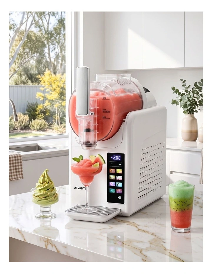 Devanti Slushie Machine 2L Frozen Drink Maker Ice Cream Cocktail Slush Maker White image 4