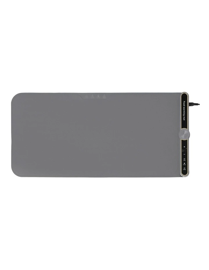 Devanti Food Warming Mat 80cm Electric Food Warmer Roll Up Buffet Tray Grey image 2