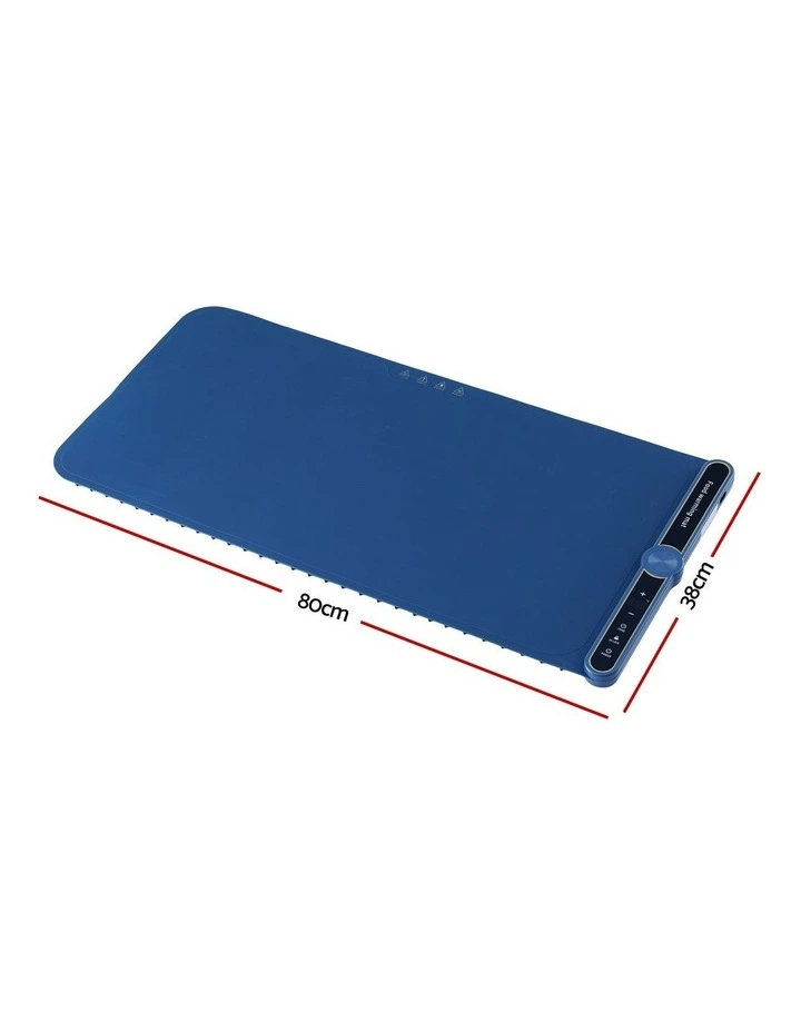 Devanti Food Warming Mat 80cm Electric Food Warmer Roll Up Buffet Tray Blue image 2