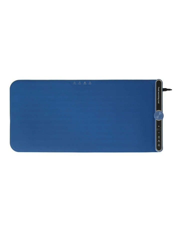 Devanti Food Warming Mat 80cm Electric Food Warmer Roll Up Buffet Tray Blue image 3