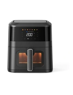 1400W 5L Non-Stick Digital Air Fryer with Clear Viewing Window