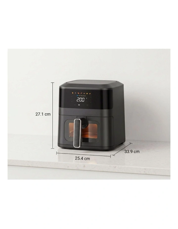 1400W 5L Non-Stick Digital Air Fryer with Clear Viewing Window image 4