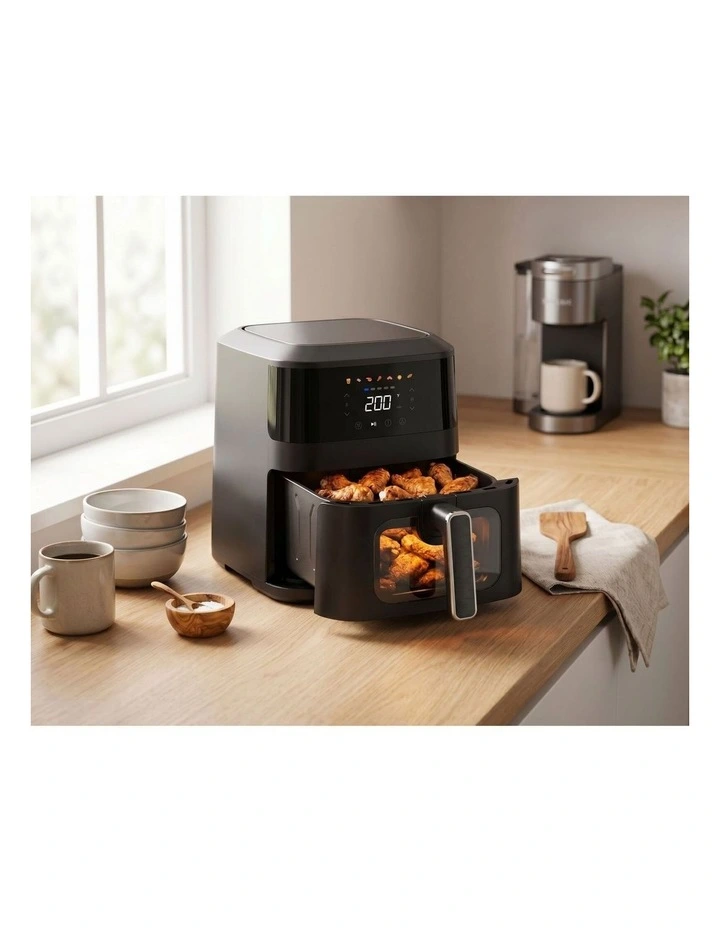 1400W 5L Non-Stick Digital Air Fryer with Clear Viewing Window image 6