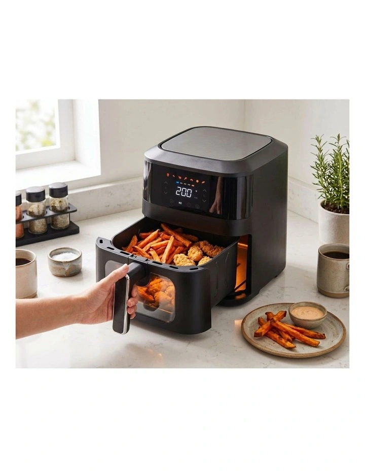 1400W 5L Non-Stick Digital Air Fryer with Clear Viewing Window image 7