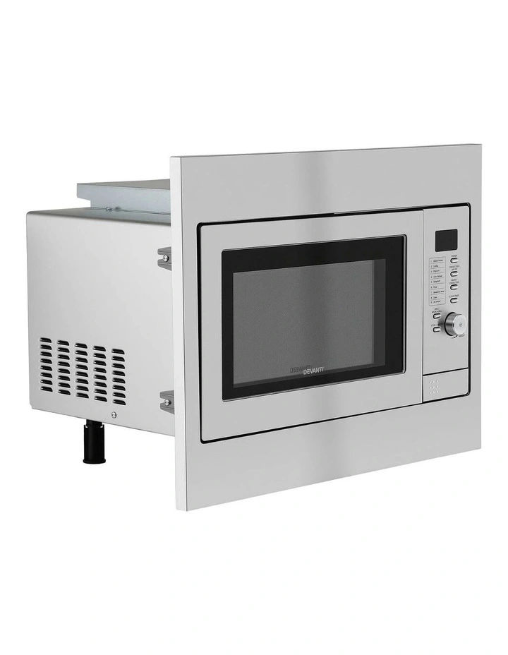 Devanti Built In Microwave Oven 30L Grill Air Fry Convection Silver image 3