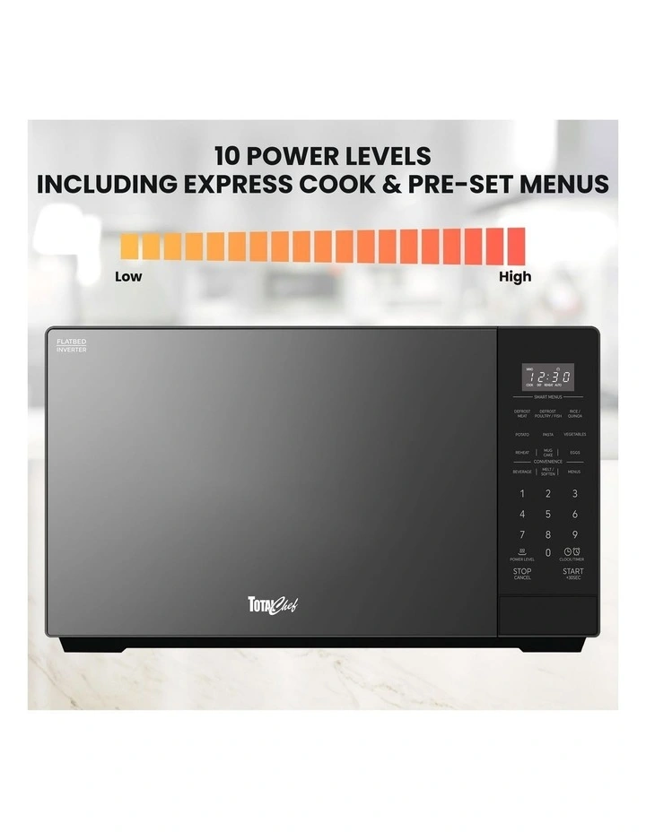 Total Chef Microwave Flat Bed 26lit Black AU image 5