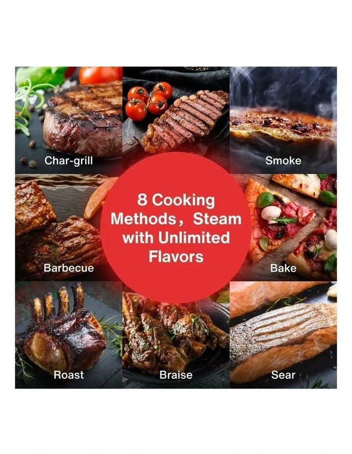 ASMOKE Essential Portable Wood Pellet Grill and Smart Smoker with Built-in image 2