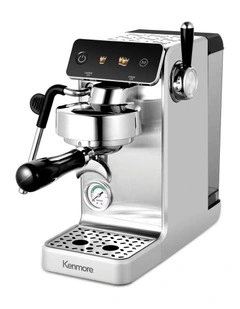 Kenmore Dualis Espresso Machine, Dual Thermoblock, PID Control, 58mm Portafilter, Silver