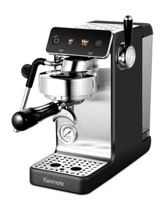 Kenmore Dualis Espresso Machine, Dual Thermoblock, PID Control, 58mm Portafilter, Black