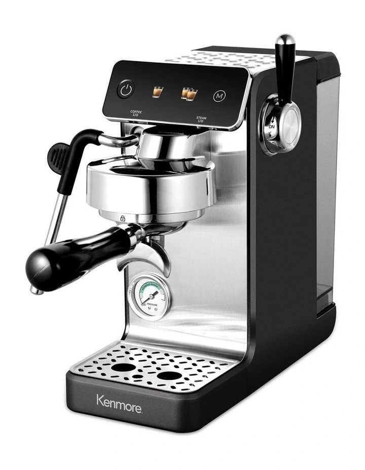 Kenmore Dualis Espresso Machine, Dual Thermoblock, PID Control, 58mm Portafilter, Black image 1