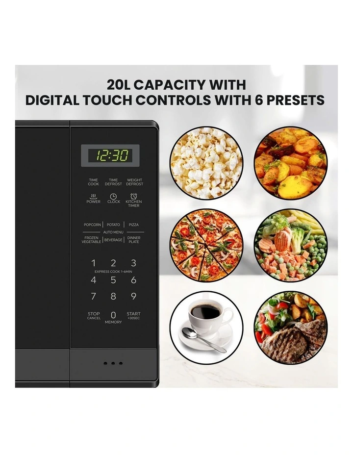 Total Chef Microwave 20 lit Black AU image 4