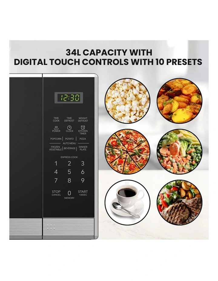 Total Chef Microwave 34 lit Black AU image 4