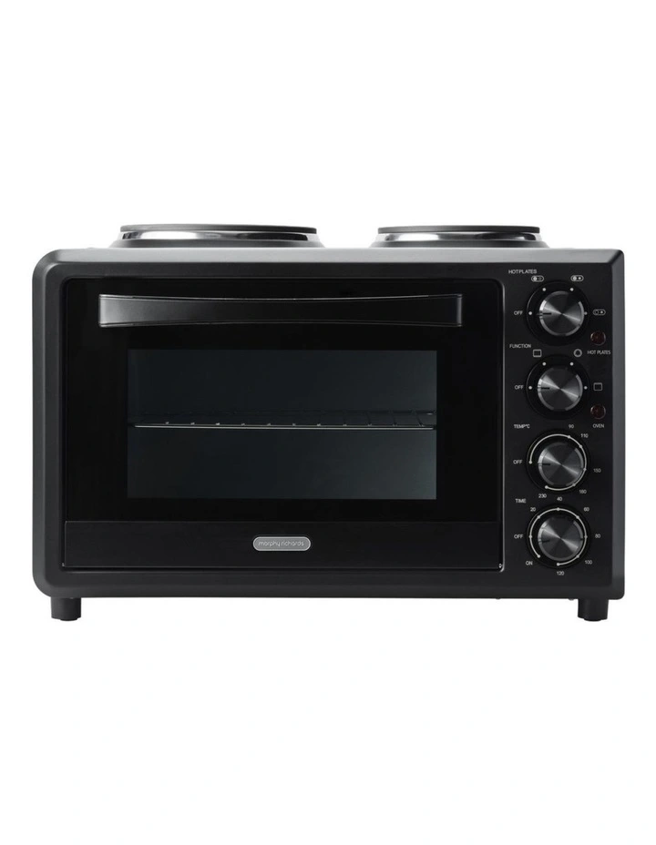 Morphy Richards 32L Black 2-in-1 Benchtop Convection Oven with Hot Plates image 3