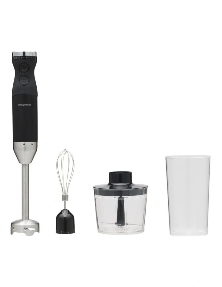 Morphy Richards 800W 3-in-1 Hand Blender Set Whisk Cup Blending Shaft image 1