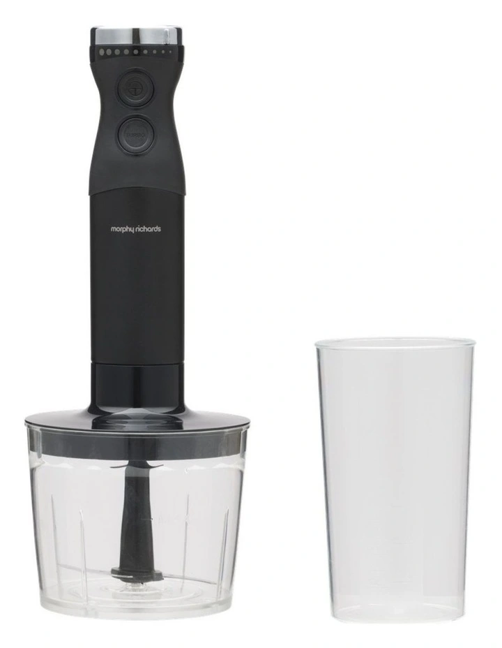 Morphy Richards 800W 3-in-1 Hand Blender Set Whisk Cup Blending Shaft image 2