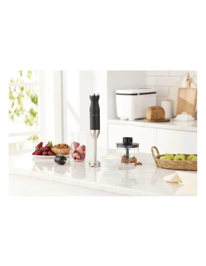 Morphy Richards 800W 3-in-1 Hand Blender Set Whisk Cup Blending Shaft image 3