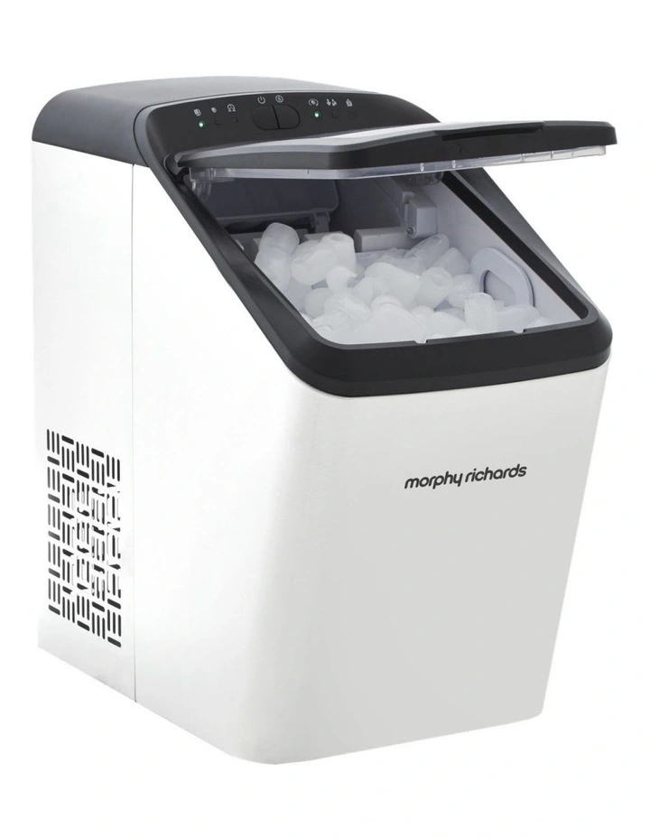 Morphy Richards Compact 15kg Ice Maker Ice Cube Machine Matte White image 1