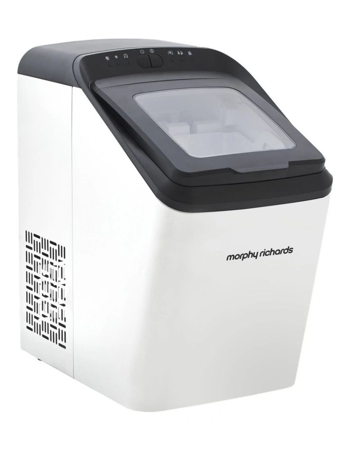 Morphy Richards Compact 15kg Ice Maker Ice Cube Machine Matte White image 2