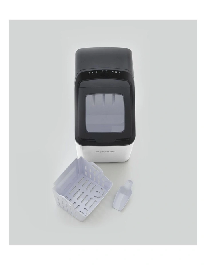 Morphy Richards Compact 15kg Ice Maker Ice Cube Machine Matte White image 5