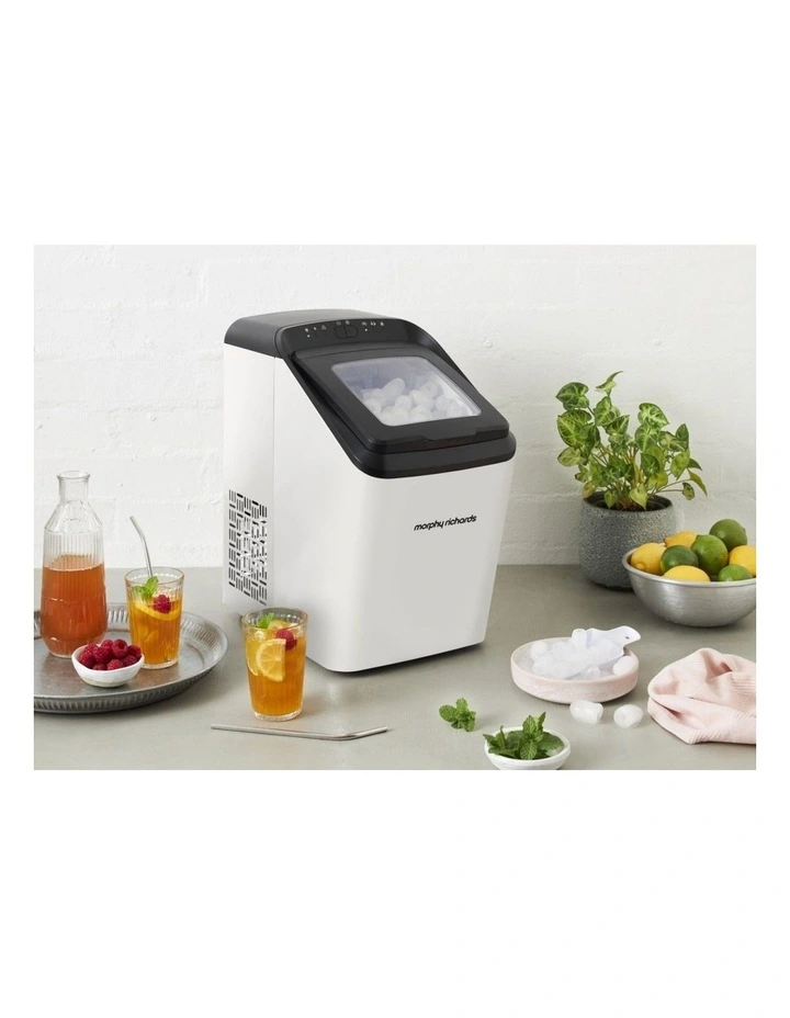 Morphy Richards Compact 15kg Ice Maker Ice Cube Machine Matte White image 6