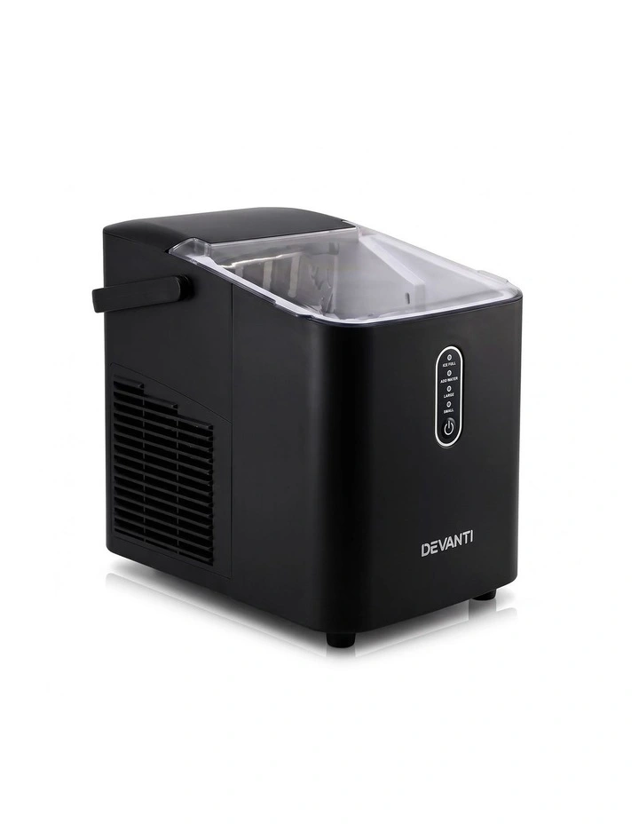 Devanti Ice Maker Portable Ice Machine Countertop Bullet Cube 12KG Black image 3