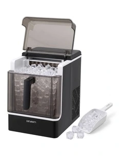 Devanti Ice Maker 23kg Portable Basket Square Cube Machine Black