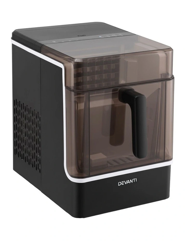 Devanti Ice Maker 23kg Portable Basket Square Cube Machine Black image 3